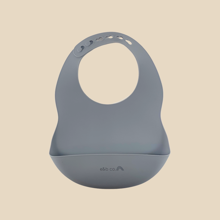 Silicone Baby Bibs  |  Steel