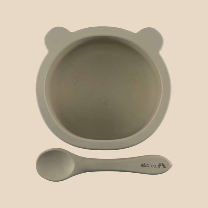 Silicone Suction Bear Bowl | Sand