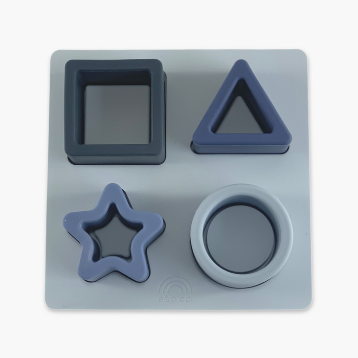 Mini Shapes Puzzle | Blue - eandbco
